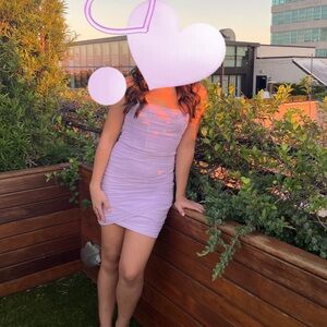 Elegant Lavender Women's Bodycon Dress